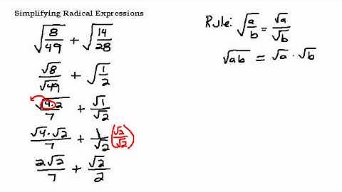 Simplifying a Radical Expression with Fractions