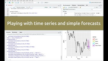 Playing with time series and simple forecasts with R