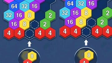 Merge Block 2048 Hexa Puzzle GamePlay Android Walkthrough #anirok #2048 #puzzle #merge