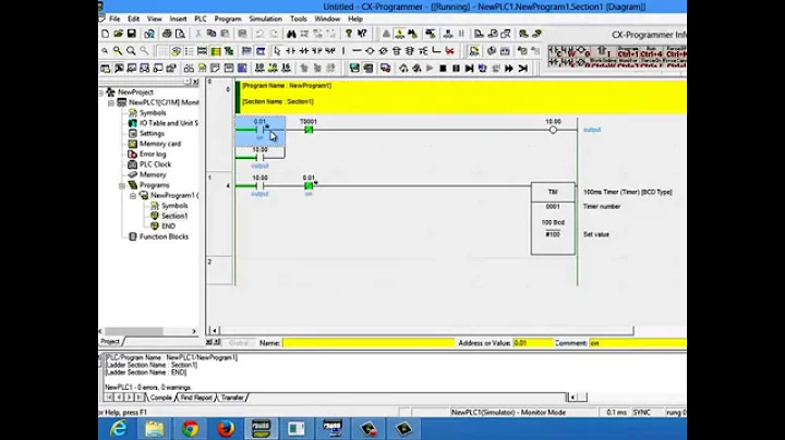 CX Programmer Timer Instruction for Delay off