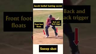 Jacob Bethell Sweep Shot Batting Secret 🏏 | Head Position & Trigger Movement Explained!