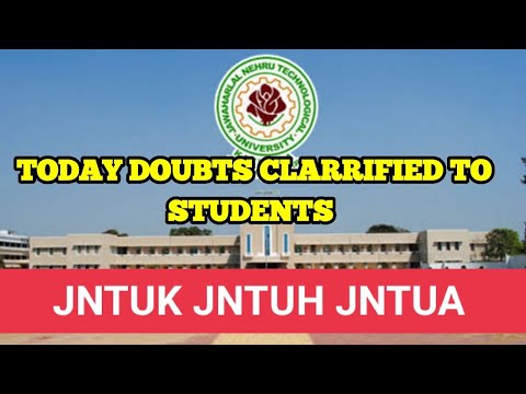 jntuk and jntuh and jntua students doubts clarified today|23-7-2022#jntuh #jntuk #jntua