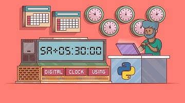 Digital clock using python || Python for Beginners || Hindi/English