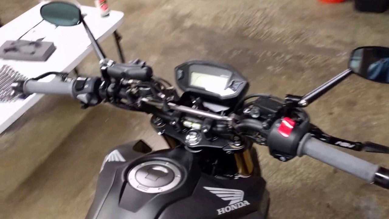 2017 Honda Grom Update 5 ASV Levers Fix Clearance Issue YouTube