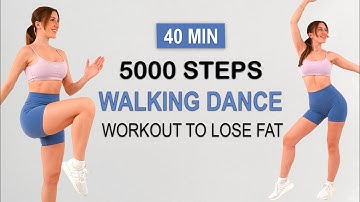 5000 STEPS IN 40 MIN - WALKING FAT BURN - Lose Weight to the Beat | No Repeat, No Jumping, Sweaty