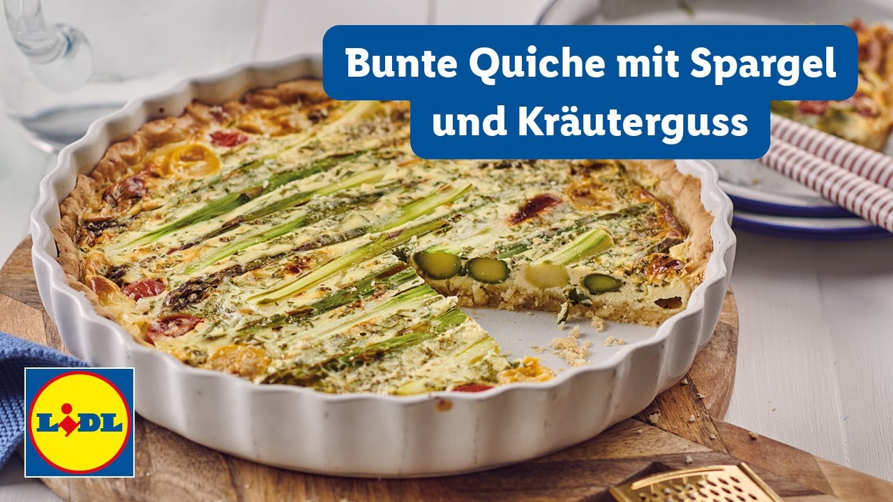 Spargelquiche | Frühlingsrezept: Bunte Quiche mit Spargel und ... Spargelquiche | Frühlingsrezept: Bunte Quiche mit Spargel und ...