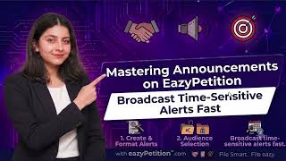 Announcements in Outreach | eazyPetition™ Tutorial