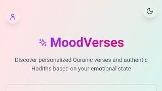 🚀 MoodVerses – AI-Powered Quranic Guidance Based on Your Emotions | YC Summer Fellowship Submission screenshot 1