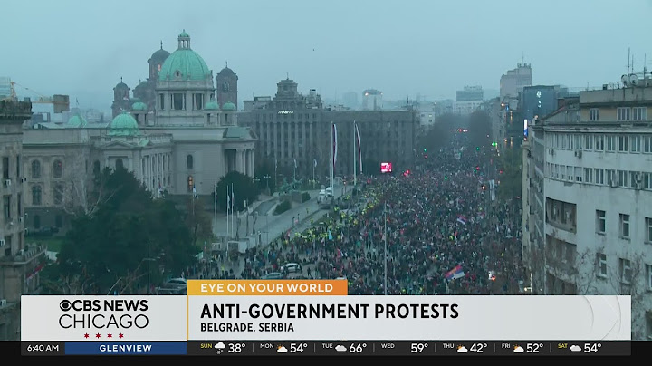 Anti-government protests held in Belgrade, Serbia