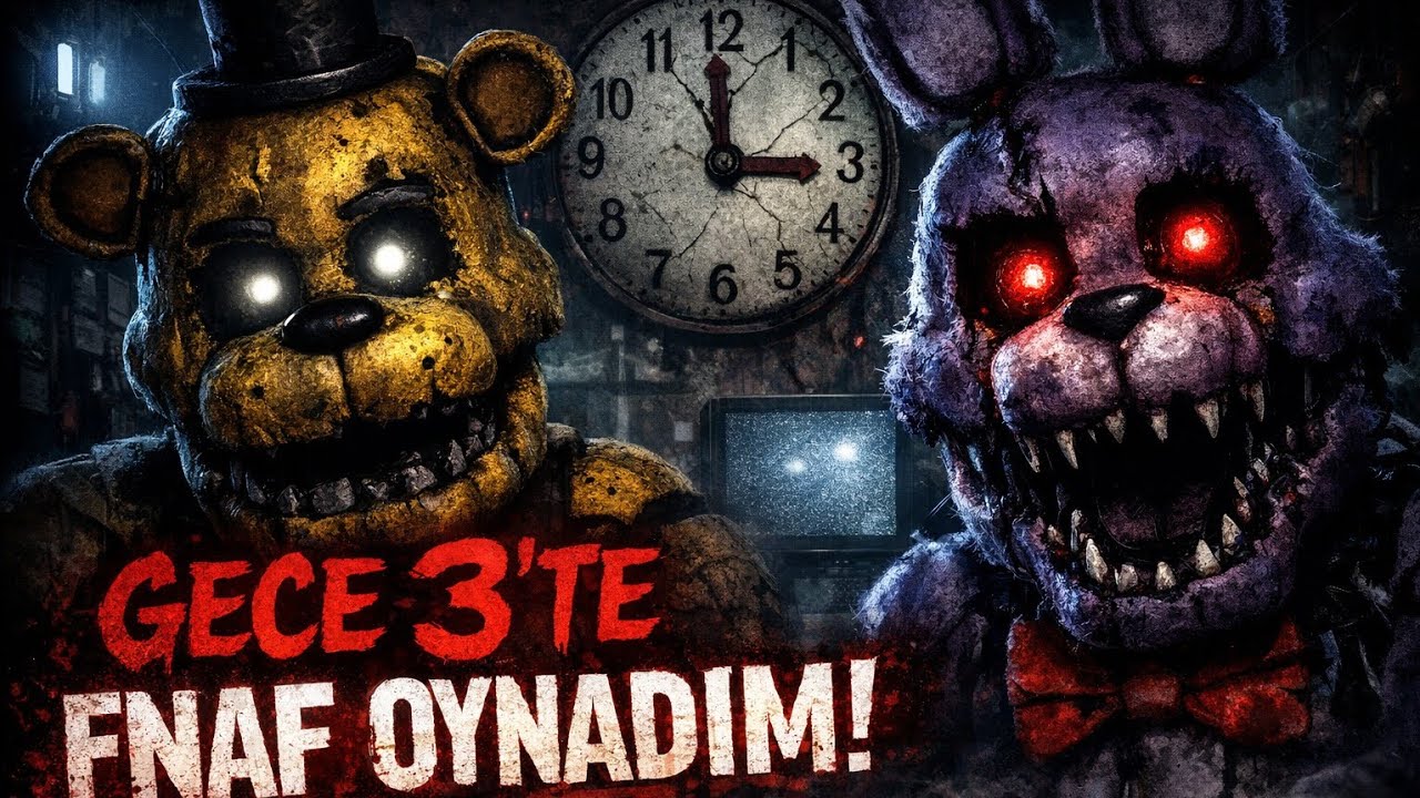 GECE 3TE FNAF OYNADIM/NEW NİGHTS AT FREDDYS