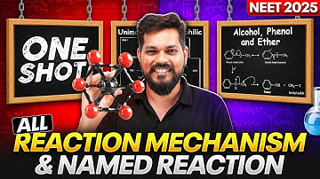 Complete REACTION MECHANISM & NAMED REACTION in ONE SHOT - NEET 2025🔥
