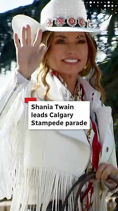 Shania Twain leads Calgary Stampede parade