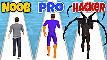 NOOB vs PRO vs HACKER in Hero Verse Run