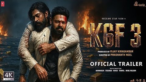 K.G.F: Chapter 3 - Official Trailer | Rocking Star Yash | Prabhas | Prashanth Neel#kgf3trailer 
