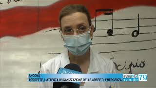 Ancona - Torrette l'attenta organizzazione delle aree di emergenza