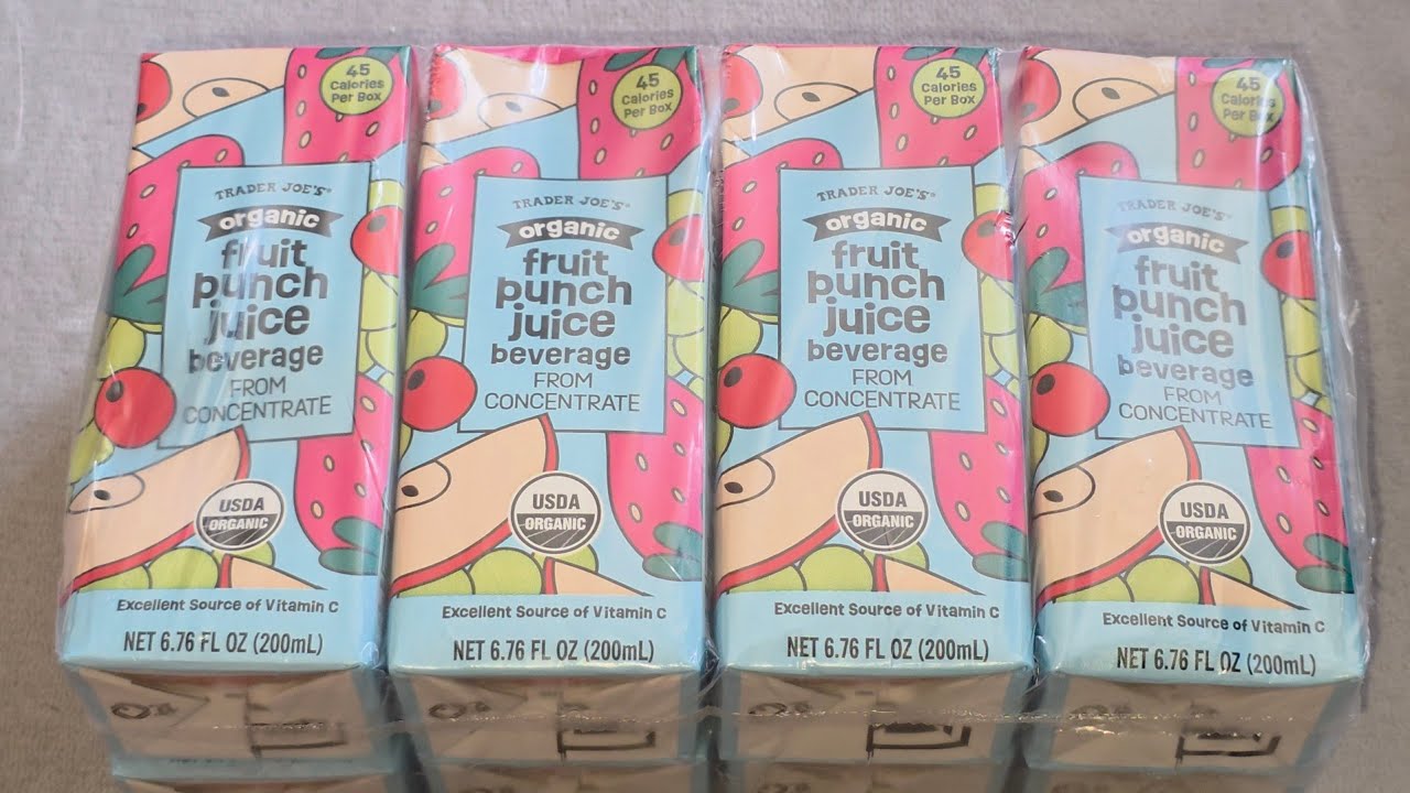 Trader Joe's Organic Fruit Punch Juice Beverage from Concentrate Taste Test Review
