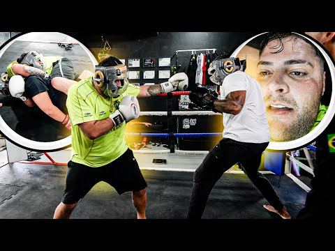 VOLTEI A LUTAR!!! FUI EM UMA ACADEMIA DE LUTA E ACABEI PASSANDO MAL! LUTEI CONTRA MEU SEGURANÇA!!