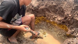MATERIAL SUPERRR‼️HANYA SATU KALI PENCUCIAN HASILNYA MEMBUAT SEMUA ORANG TEKEJUT || gold mining