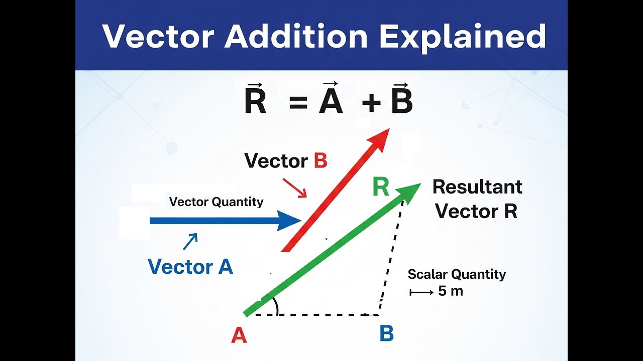 Vector Addition Engineering Vector Addition Made Easy - Scalars vs Vectors Explained with Examples ...