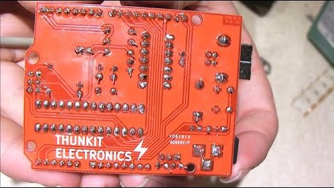 Soldering together a Thunkit MAKIT-THT Arduino Kit