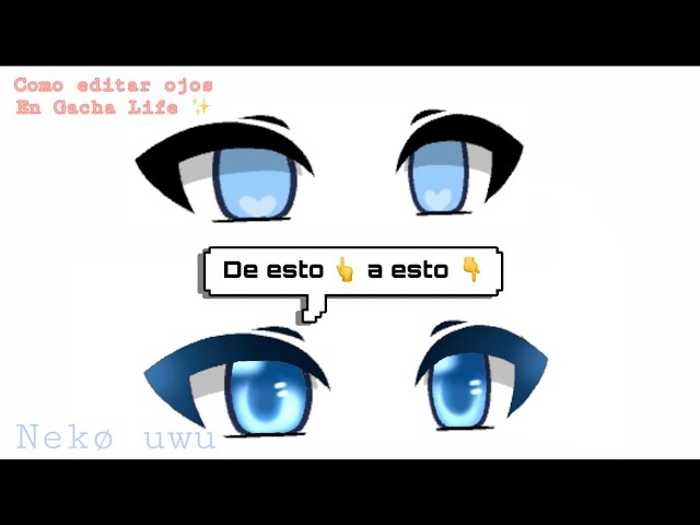 Como editar ojos en Gacha Life (tutorial) 