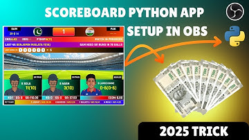 How to Make Cricket Scoreboard in Obs Studio | Cricket Scoreboard Software for Obs | Css Cricket