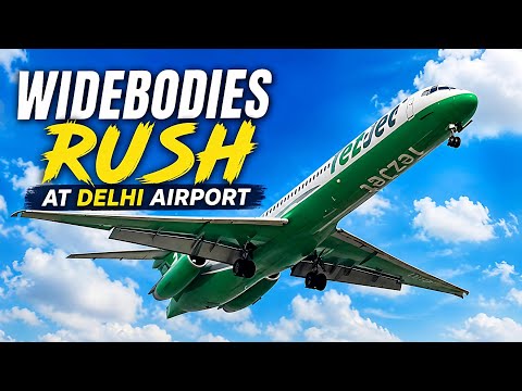 🤯Widebodies Rush At Indra Gandhi international Airport | India, Delhi