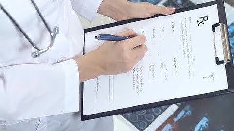 Doctor Is Writing A Prescription Stock Video
