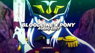 Download lagu Bloodline x Pony - Ariana Grande, Ginuwine [Edit Audio]