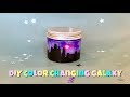 color changing light nebulous galaxy jar tutorial