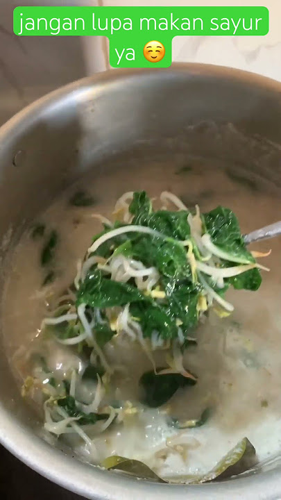 Sayur bayam kuah paling cocok panas panas gini #sayur #bayam #menumasakanharian