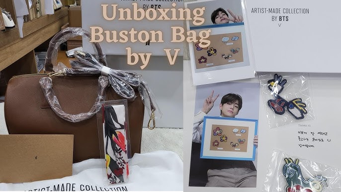V Mute Boston Bag (Artist-Made Collection by BTS) Unboxing 