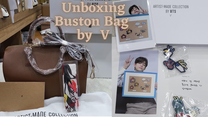 BTS V made a bag! Unboxing MUTE BOSTON BAG / Artist Made