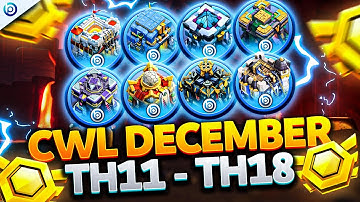 NEW CWL BASES For Every TH After Update | Clash of Clans Base Layouts