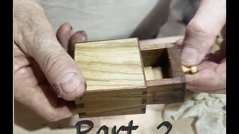 (ASMR)Very tiny dovetail box Only handtools Part.2
