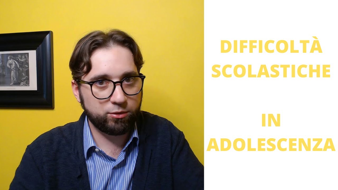Difficoltà scolastiche in adolescenza