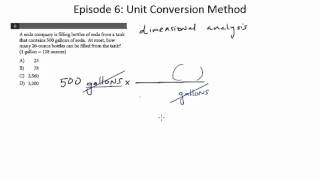Episode 6: Unit Conversion Method, New PSAT Math (Calculator)