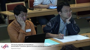 Dipendra Prasad: The local Langlands correspondence: functoriality, L-functions, gamma ...