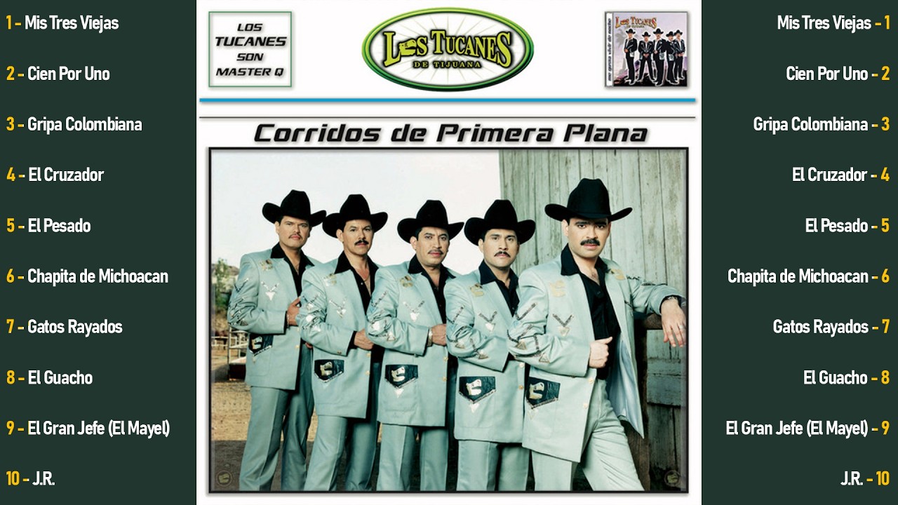 Las Mejor Canciones de Los Tucanes De Tijuana - Corridos De Primera Plana - Grandes Exitos