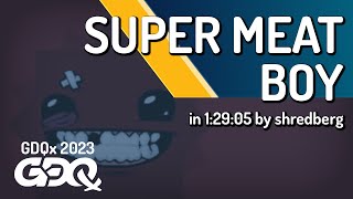 Super Meat Boy by shredberg in 1:29:05 - Games Done Quick Express 2023