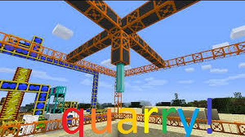 Minecraft: Tutorial on how to use a quarry for beginners