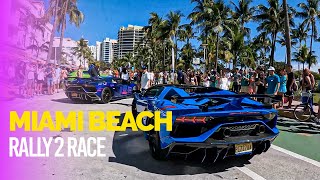 Rally 2 Race South Beach Miami They shut down Ocean drive