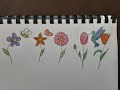 dibujar flores fáciles