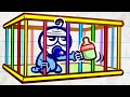 Pencilmate & Pencilmiss 💥 CRASHS AND GAGS 💥 FUNNY COMPILATION 💢 Cartoons 2020