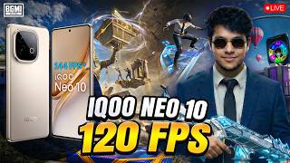 BGMI LIVE  Test on iQOO Neo 10 120 FPS | OriginOS 6 | Mejexr is Live #bgmilive #iqooneo10 #mejexr