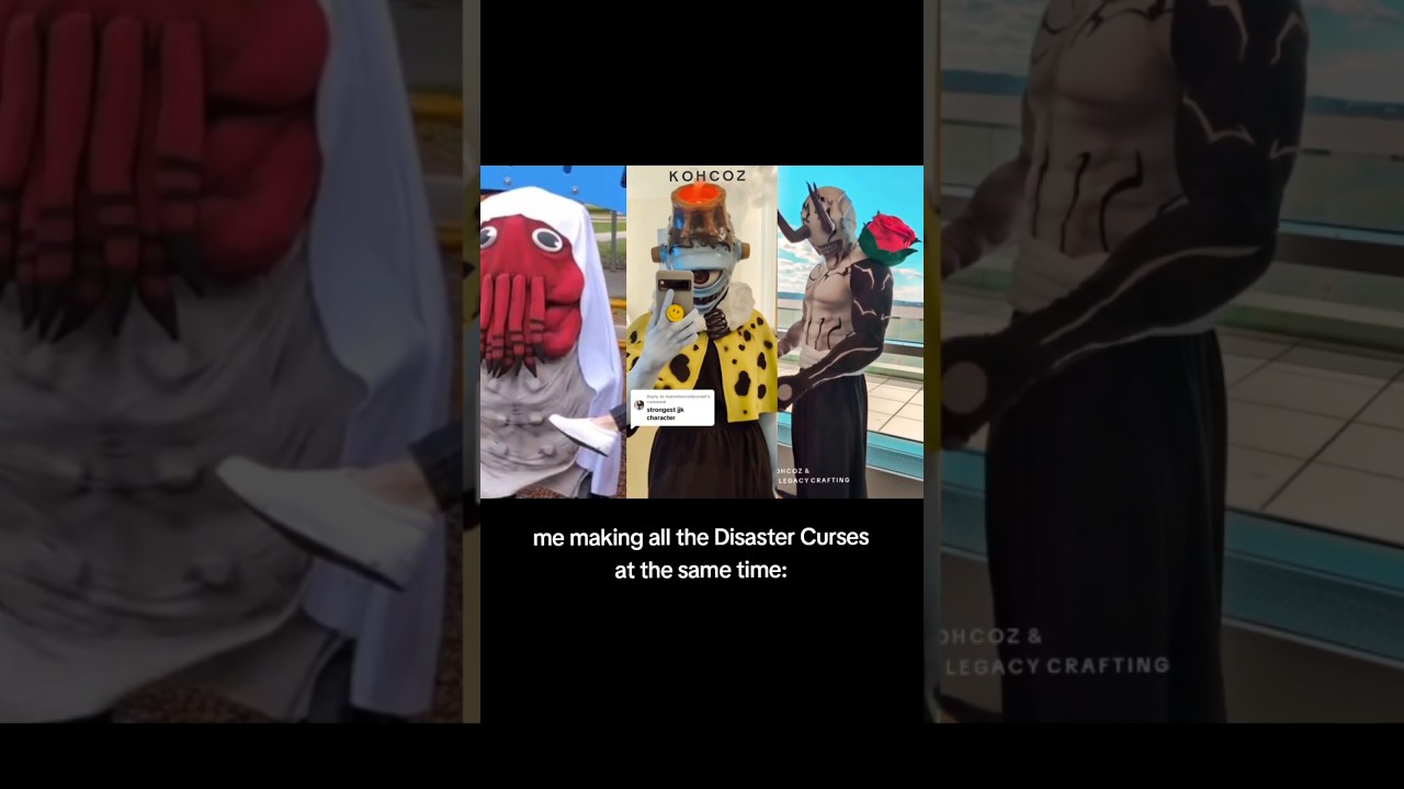 THIS IS SO CHAOTIC HELP #jjk #jujutsukaisen #cosplay #jogo #hanami #dagon #cosplayer #jogoat