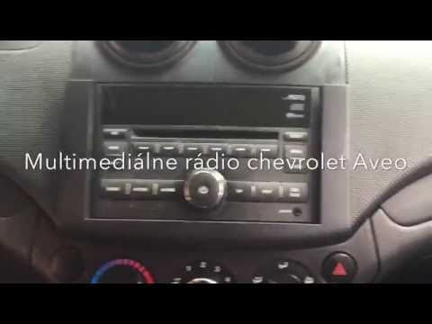 Chevrolet Aveo radio removal -Multimedia 2 DIN  radio