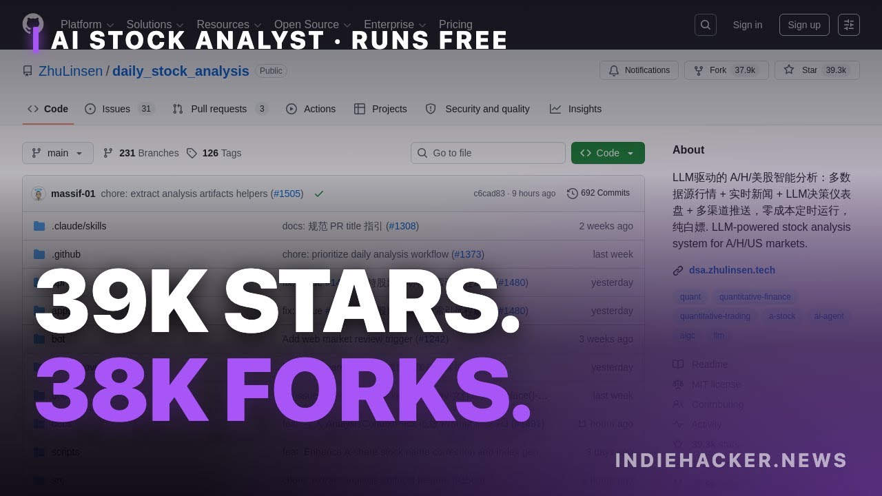 Is this free GitHub AI stock analyst actually useful? - YouTube