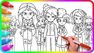 Coloring Pages Equestria Girls - Winter Cold How To Draw My Little Pony Easy Drawing Tutorial Art