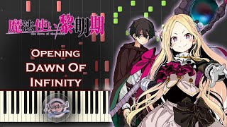 Mahoutsukai Reimeiki OP Dawn Of Infinity Piano Cover / Synthesia Piano Tutorial